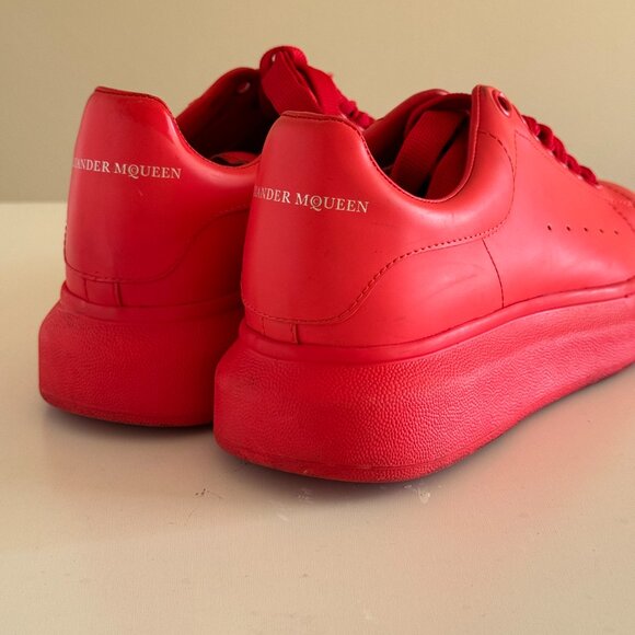 Alexander Mcqueen All Red Sneaker trainers - Women’s sz 8.5 US (EU 39) *RARE - Picture 3 of 10